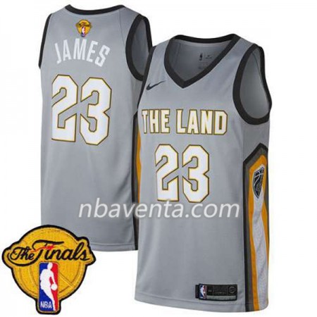 Camiseta Hombre Cleveland Cavaliers LeBron James 23 2018 NBA Finals Nike Verde Swingman